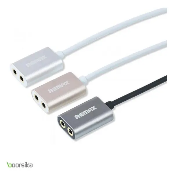 کابل انتقال صدا ریمکس مدل RL-S20 3.5 Audio Sharing به طول 25 سانتی متر Remax RL-S20 3.5 Audio Sharing Cable 25cm - 2