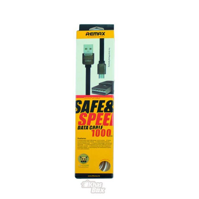 کابل یو اس بی به میکرو یو اس بی ریمکس مدل Safe And Speed Remax USB To Micro USB Safe And Speed Cable 100cm