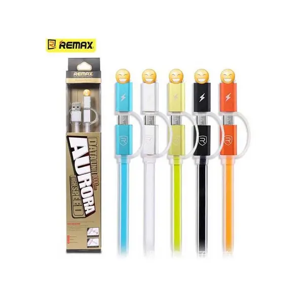 کابل یو اس بی به لایتنینگ و میکرو یو اس بی ریمکس مدل Transformers Remax Transformers Data Line High Speed USB To Lightning And microUSB Cable - 2