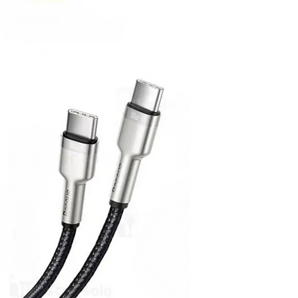 کابل ۱ متری Type-C بیسوس مدل Baseus Cafule Series Metal 100W CATJK-C01 - 2