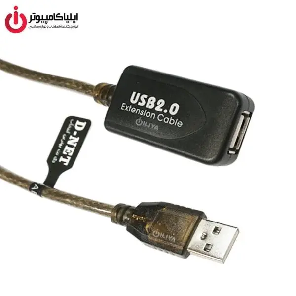 کابل افزایش طول و تقویت کننده USB2.0 دی نت به طول 10 متر D-NET USB2.0 Extension And Booster Cable 10m - 5