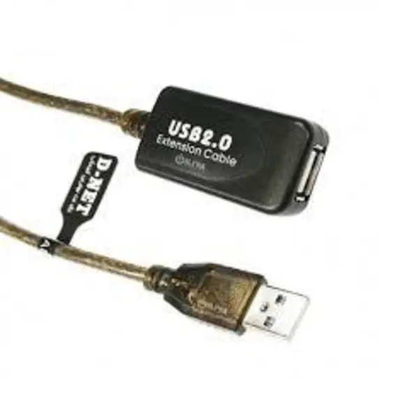 کابل افزایش طول و تقویت کننده USB2.0 دی نت به طول 15 متر D-NET USB2.0 Extension And Booster Cable 15m - 2
