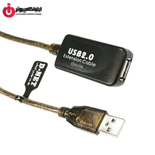 کابل افزایش طول و تقویت کننده USB2.0 دی نت به طول 15 متر D-NET USB2.0 Extension And Booster Cable 15m - 5