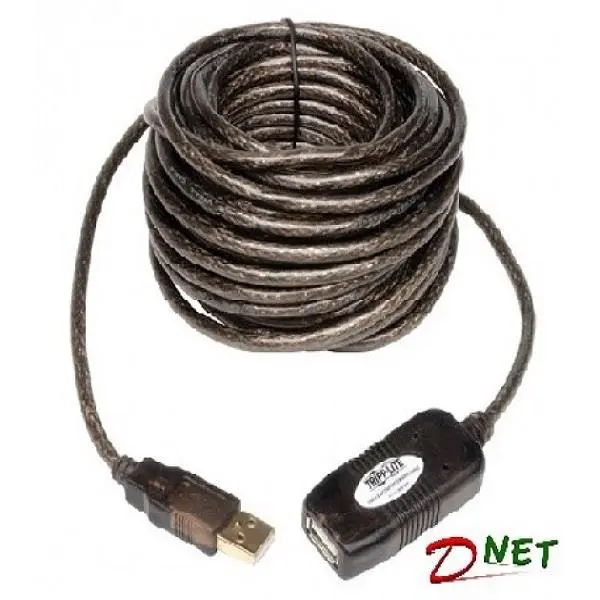 کابل افزایش طول و تقویت کننده USB2.0 دی نت به طول 15 متر D-NET USB2.0 Extension And Booster Cable 15m - 3