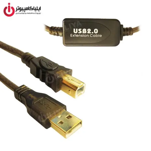 کابل افزایش و تقویت کننده طول پرینتر USB دی نت به طول 20 متر D-NET Printer Extension And Booster Cable 20m - 4