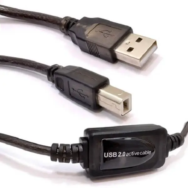 کابل افزایش و تقویت کننده طول پرینتر USB دی نت به طول 20 متر D-NET Printer Extension And Booster Cable 20m - 3