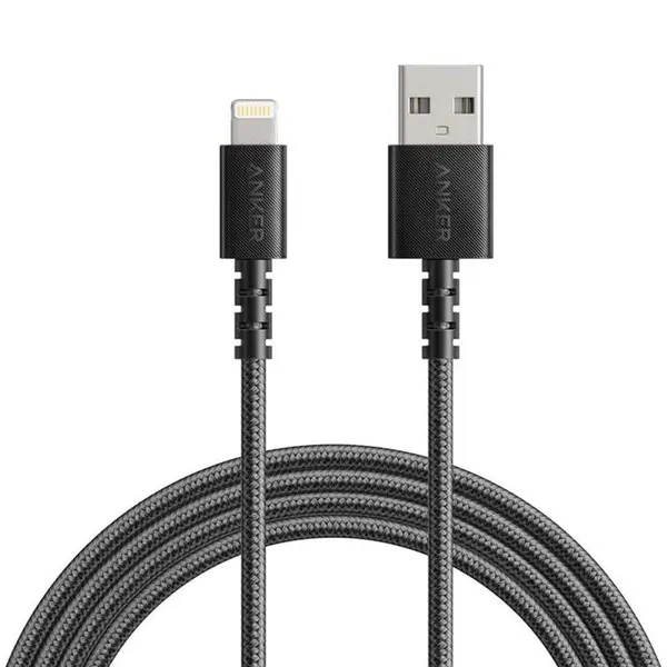 کابل تبدیل USB به لایتنینگ انکر مدل A8013 طول 1.8 متر Anker A8013 USB to Lightning Cable 1.8m