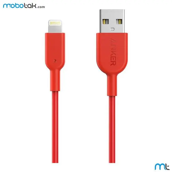 کابل تبدیل USB به لایتنینگ انکر مدل A8432 طول 0.9 متر Anker A8432 USB To Lightning Cable 0.9m