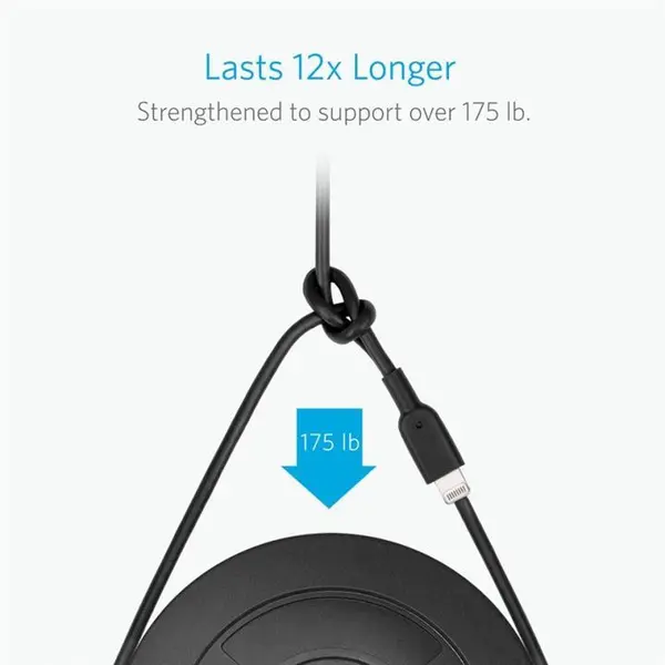 کابل تبدیل USB به لایتنینگ انکر مدل A8433 طول 1.8 متر Anker A8433 USB To Lightning Cable 1.8m