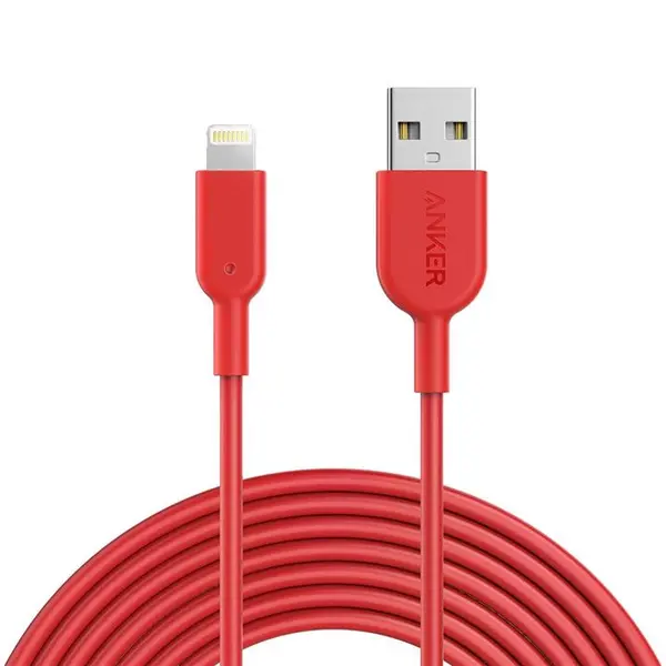 کابل تبدیل USB به لایتنینگ انکر مدل A8434 طول 3 متر Anker A8434 USB To Lightning Cable 3m - 5