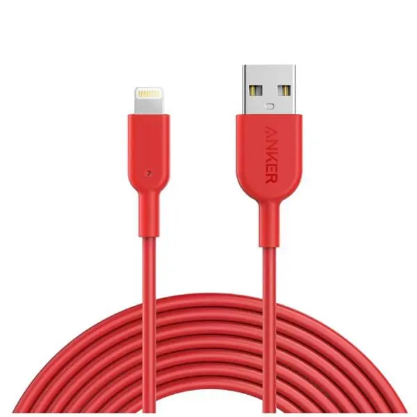 کابل تبدیل USB به لایتنینگ انکر مدل A8434 طول 3 متر Anker A8434 USB To Lightning Cable 3m - 3