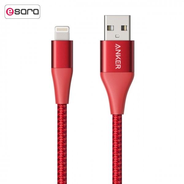 کابل تبدیل USB به لایتنینگ انکر مدل A8452 PowerLine II Plus طول 1.8 متر Anker A8452 PowerLine II Plus USB To Lightning Cable 1.8m