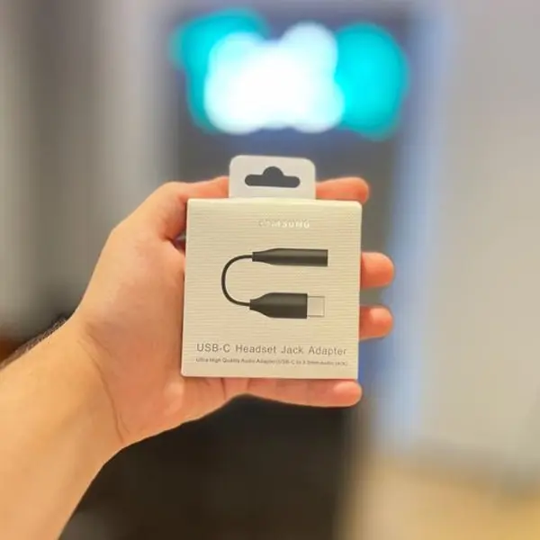 کابل تبدیل USB-C به جک 3.5 میلیمتری سامسونگ مدل EE-UC10JUWEGUS Samsung EE-UC10JUWEGUS USB-C To 3.5mm Cable 0.19m
