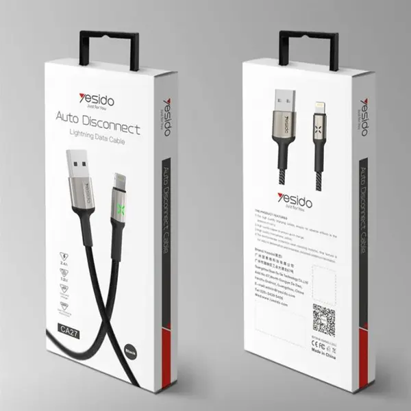 کابل تبدیل USB به لایتنینگ یسیدو مدل CA27 طول 1.2 متر - - 2