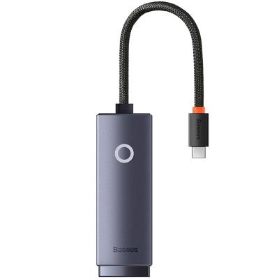 کابل و مبدل تبدیل USB-C به LAN بیسوس ( باسئوس ) مدل BASEUS WKQX000201 (100Mbps)