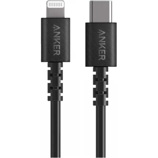 کابل تبدیل USB-C به Lightning فست شارژ انکر مدل A8612H11 PowerLine Select Anker A8612H11 Power Line Select USB-Type-C to Lightning Cable 0.9m - 2