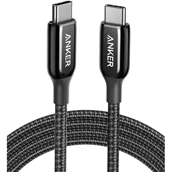 کابل تبدیل USB-C به USB-C انکر 60W مدل PowerLine plus III A8862 طول 0.9 متر ANKER A8862H91 Type C M Cable