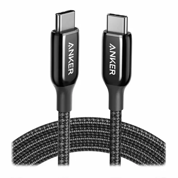 کابل تبدیل USB-C به USB-C انکر 60W مدل PowerLine plus III A8863 طول 1.8 متر