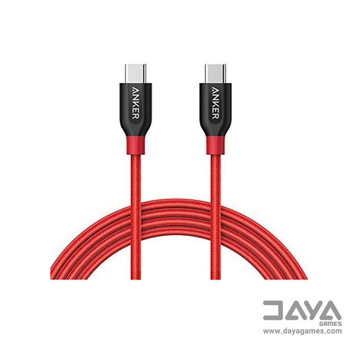 کابل تبدیل USB-C به USB-C انکر مدل PowerLine Plus طول 0.9 متر