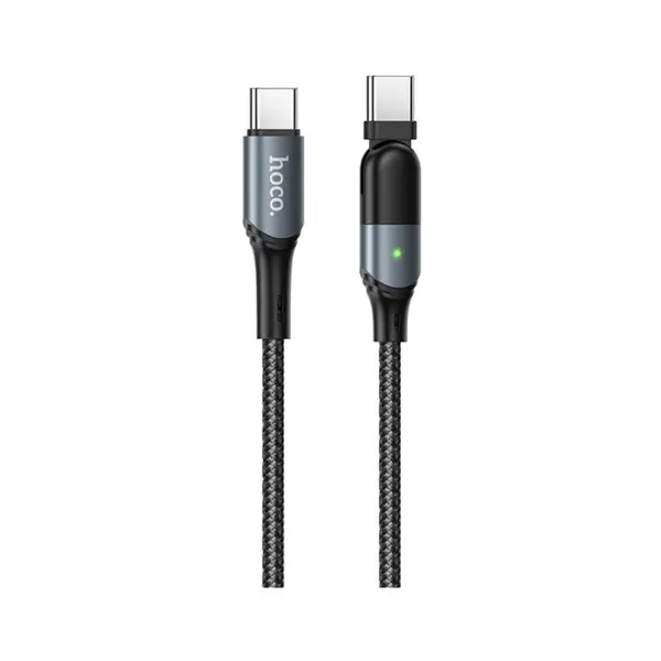 کابل تبدیل USB-C به USB-C هوکو مدل U100 100W طول 1.5 متر -