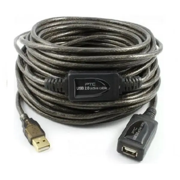 کابل افزایش طول USB D-net 20m برد دار - 2