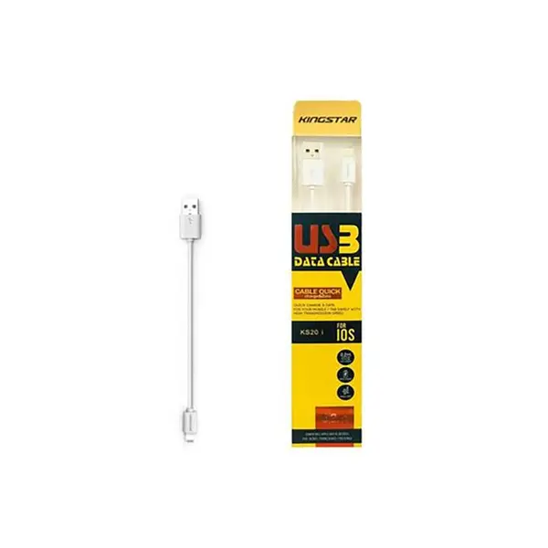 کابل تبدیل USB به لایتنینگ کینگ استار مدل KS20 i طول 0.2 متر