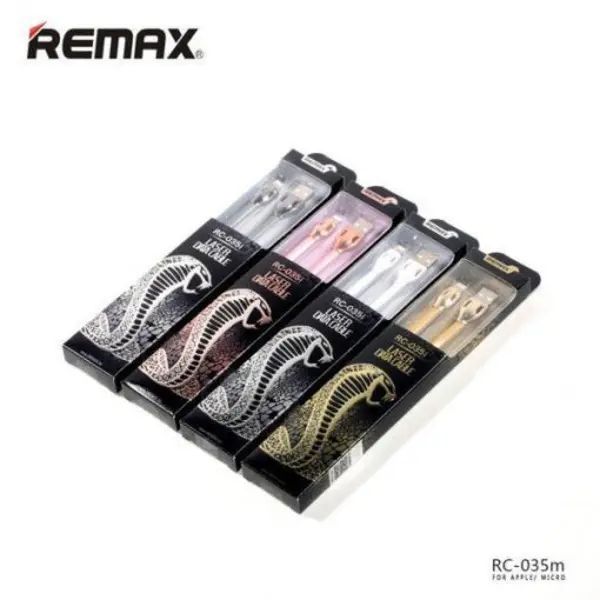 کابل تبدیل USB به لایتنینگ ریمکس مدل Laser rc-035m به طول 1 متر Remax Laser rc-035m USB To Lightning Cable 1m - 2