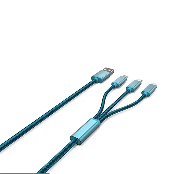 کابل USB الدینیو مدل LC85 3 In 1 به طول 1.2 متر LDNIO LC85 3 In 1 USB Cable 1.2m