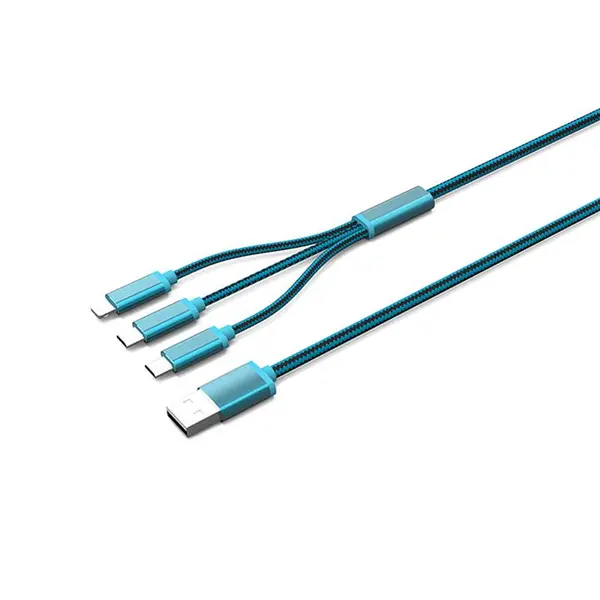 کابل USB الدینیو مدل LC85 3 In 1 به طول 1.2 متر LDNIO LC85 3 In 1 USB Cable 1.2m