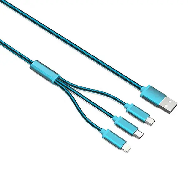 کابل USB الدینیو مدل LC85 3 In 1 به طول 1.2 متر LDNIO LC85 3 In 1 USB Cable 1.2m