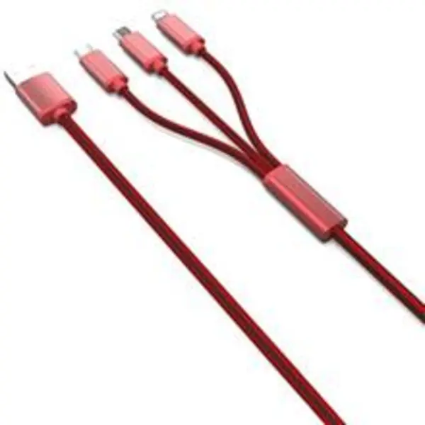 کابل USB الدینیو مدل LC85 3 In 1 به طول 1.2 متر LDNIO LC85 3 In 1 USB Cable 1.2m