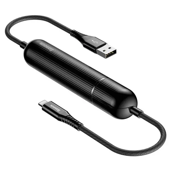 کابل تبدیل USB به Lightning و پاوربانک باسئوس مدل two in one به طول 1.2 متر Baseus Energy Two In One Power Banke Cable 1.2 m - 5