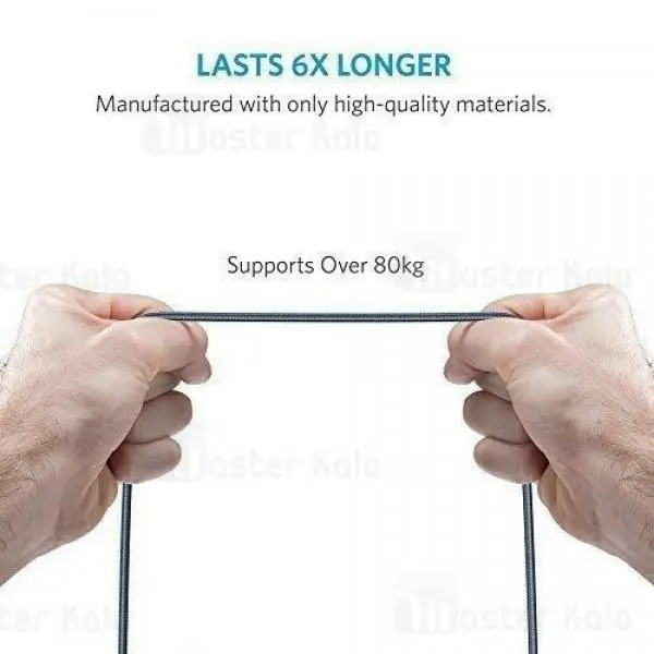 کابل USB به Lightning مدل A8122 PowerLine Plus به طول 1.8m برند Anker Anker A8122 PowerLine Plus USB To Lightning Cable 1.8m - 4