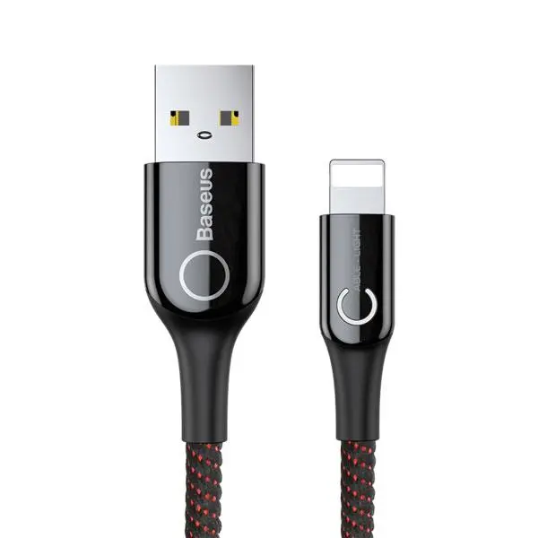 کابل تبدیل USB به Lightning باسئوس مدل C-Shaped به طول 1 متر Baseus C-Shaped USB to Lightning Cable 1m - 4