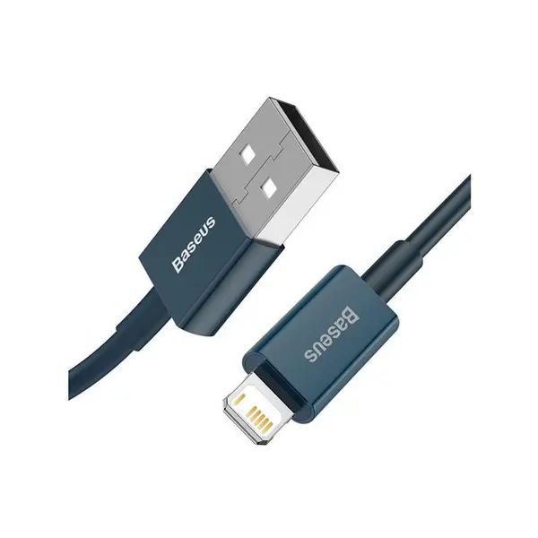 کابل ۱ متری USB به Lightning بیسوس مدل Baseus Superior Series Cable CALYS-A03 رنگ آبی - 3