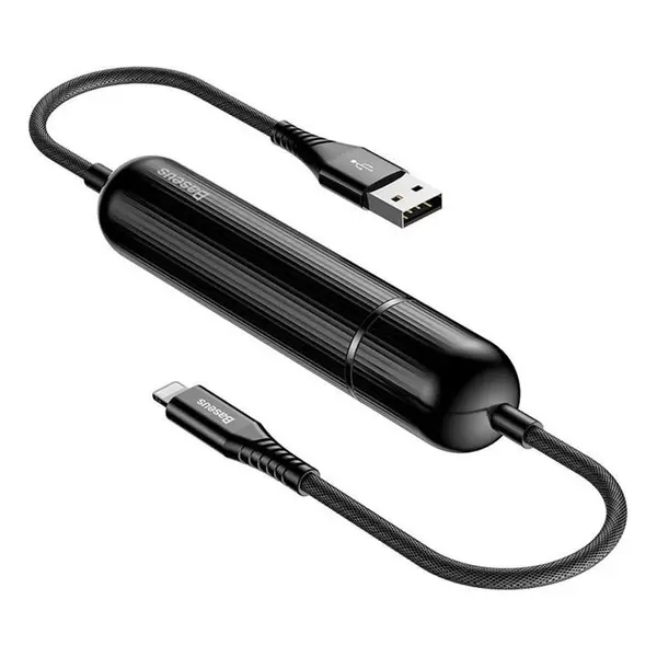 کابل تبدیل USB به Lightning و پاوربانک باسئوس مدل two in one به طول 1.2 متر Baseus Energy Two In One Power Banke Cable 1.2 m - 3