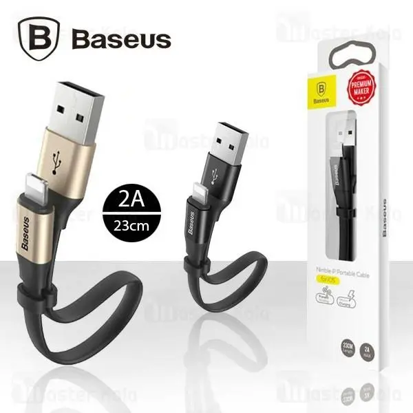 کابل USB به Lightning مدل CALMBJ-B01 Nimble iP Portable Cable برند Baseus Cable lightning Nimble 23cm - 5
