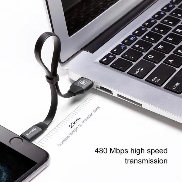 کابل USB به Lightning مدل CALMBJ-B01 Nimble iP Portable Cable برند Baseus Cable lightning Nimble 23cm - 2