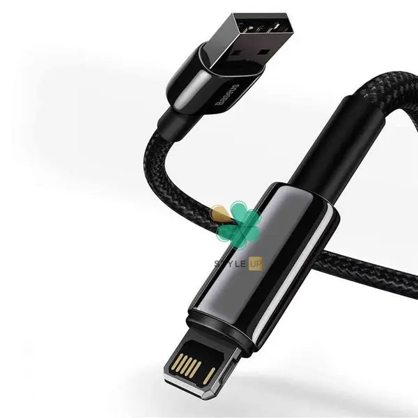 کابل ۲ متری USB به Lightning بیسوس مدل Baseus Tungsten Gold CALWJ-A01 - 3