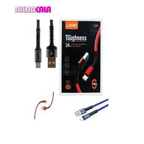 کابل تبدیل USB به لایتنینگ الدینیو مدل LS63 طول 1 متر -