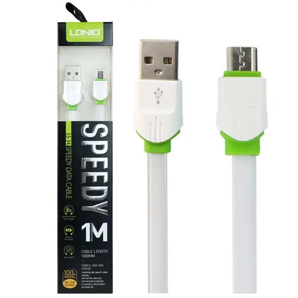 کابل تبدیل USB به MicroUSB الدینیو مدل LS34 طول 1 متر LDNIO LS34 USB to Lightning Cable 1m - 3