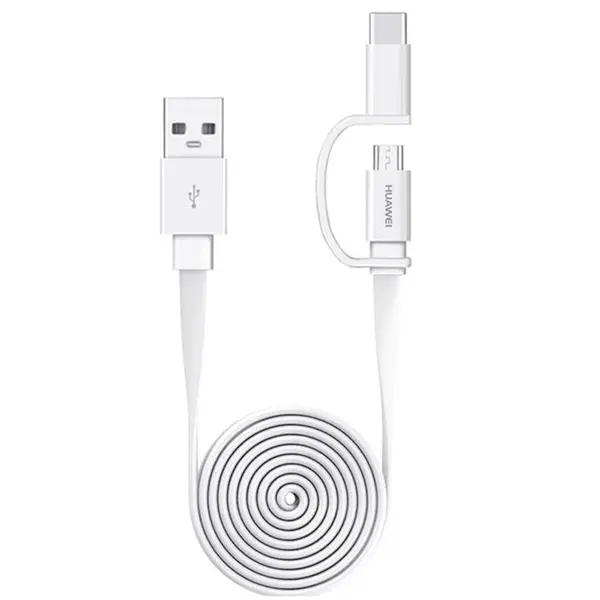 کابل تبدیل USB به microUSB/USB-C هواوی مدل AP55S طول 1.5 متر Huawei AP55S USB To microUSB/USB-C Cable 1.5m - 5
