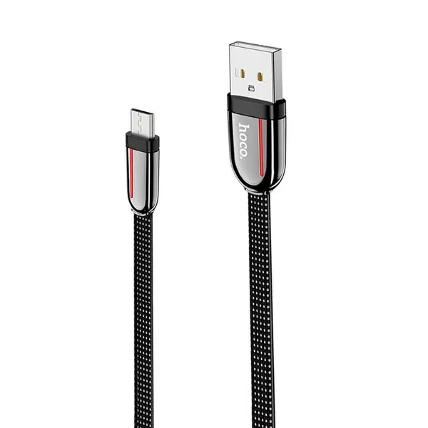 کابل تبدیل USB به microUSB هوکو مدل U74 طول 1.2 متر -