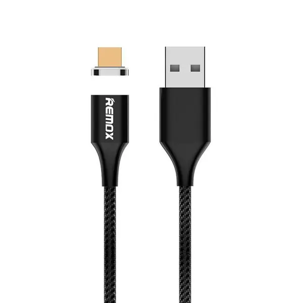 کابل تبدیل مغناطیسی USB به MicroUSB ریمکس مدل RC-200 طول 1 متر - - 3