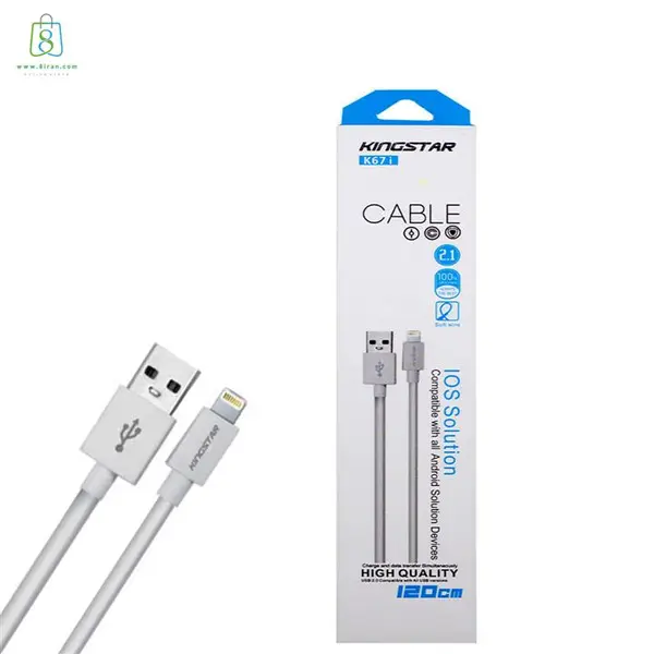 کابل تبدیل USB به microUSB کینگ استار مدل k67A طول 1.2 متر kingstar 67A