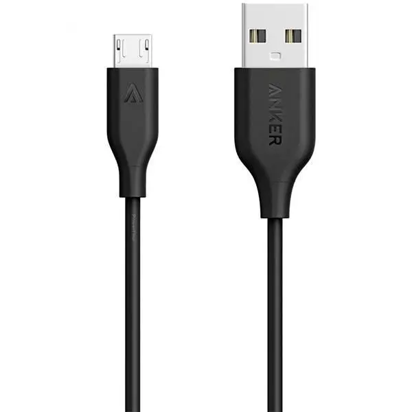 کابل تبدیل USB به microUSB انکر مدل A8112 PowerLine طول 0.9 متر