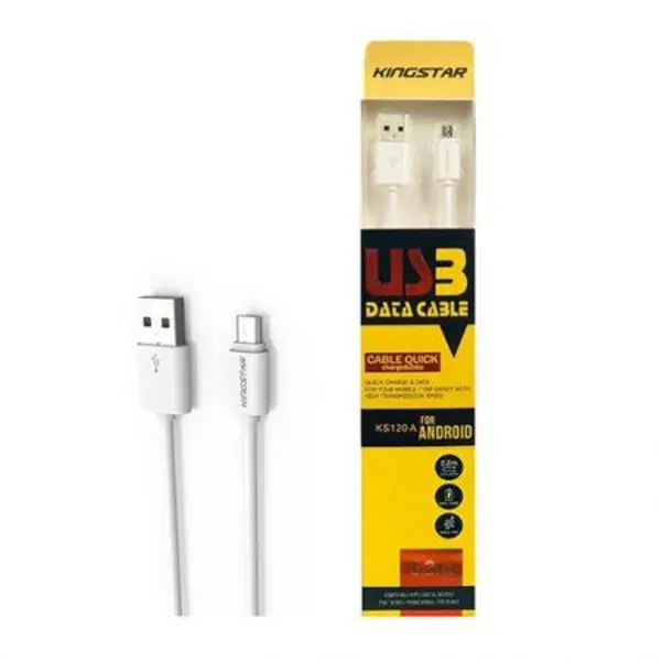 کابل تبدیل USB به Micro USB کینگ استار مدل K21 A Kingstar K21 A 1.0M USB to Micro USB Cable - 2