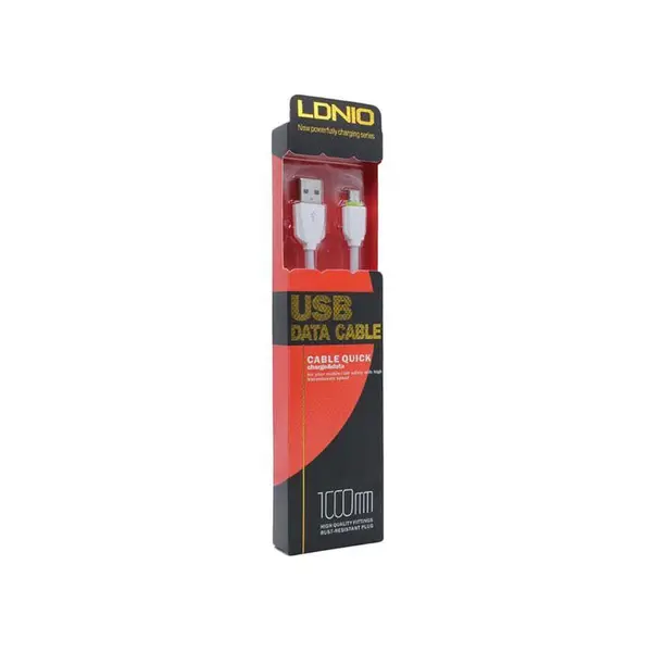 کابل تبدیل USB به microUSB الدینیو مدل LS07 به طول 1 متر LDNIO LS07 USB To microUSB Cable 1m
