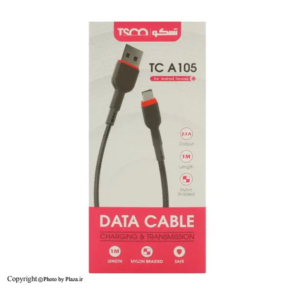 کابل تبدیل USB به Micro-USB تسکو مدل TC A105 Tsco TC A105 1m MicroUSB Cable - 2