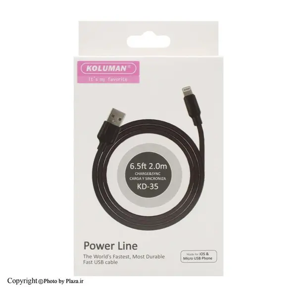 کابل تبدیل USB به microUSB کلومن مدل KD-35 طول 2 متر